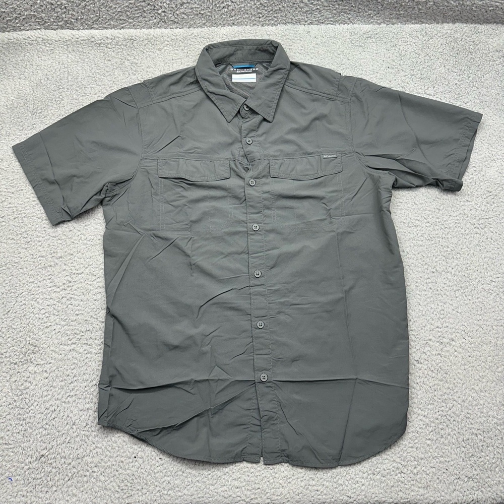 Columbia XM1601‎ Mens Medium Omni-Shade Sun Protection S/S Vented Fishing Shirt